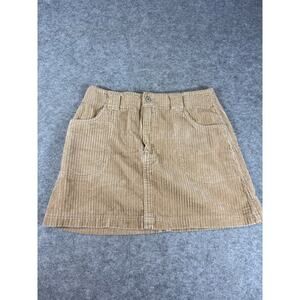 Vintage Y2K American Eagle Corduroy Mini Skirt Women 14 A-Line Streetwear Casual